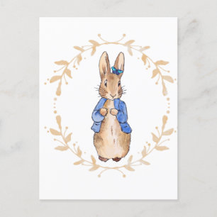 Peter the Rabbit with a Blue Butterfly Postcard