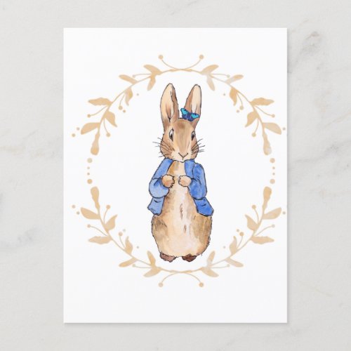 Peter the Rabbit with a Blue Butterfly    Postcard