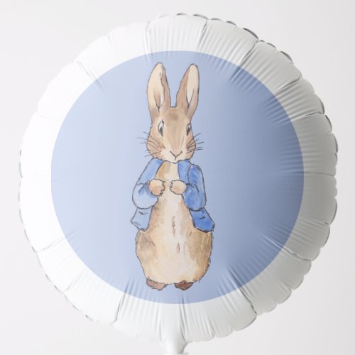 Peter the Rabbit with Blue Background  Balloon