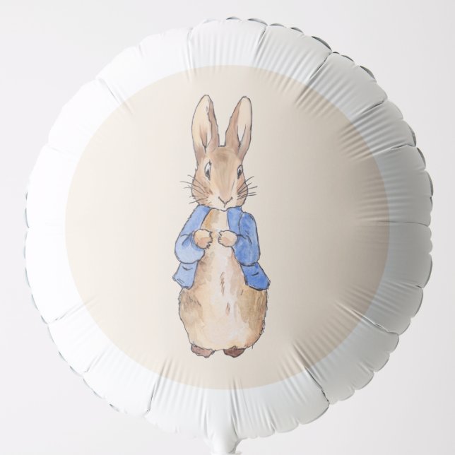 Peter the Rabbit with Blue Background  Balloon (Front)