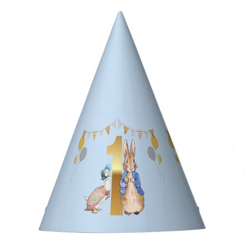 Peter the Rabbit with Jemima First Birthday Party Hat