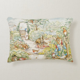 Peter the Rabbit with Jemima Puddle Duck Accent Pillow