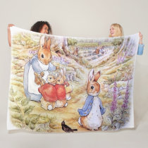 Rabbit discount fleece blanket