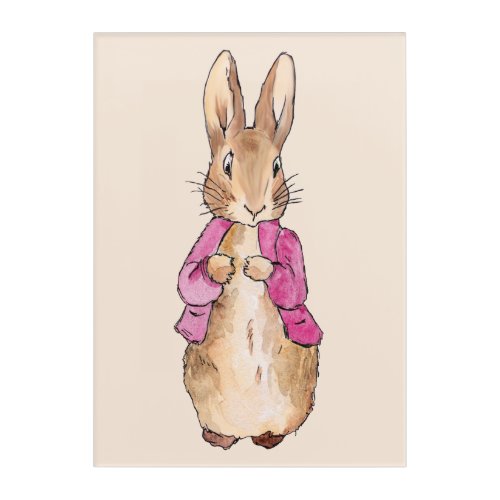 Peter the Rabbit with Pink Jacket Acrylic Print