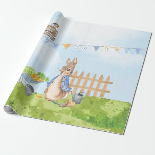 Peter Rabbit Gift Wrap - 2 Sheets – Bonjour Baby Baskets - Luxury