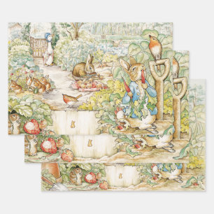 Peter the Rabbit   Wrapping Paper Sheets