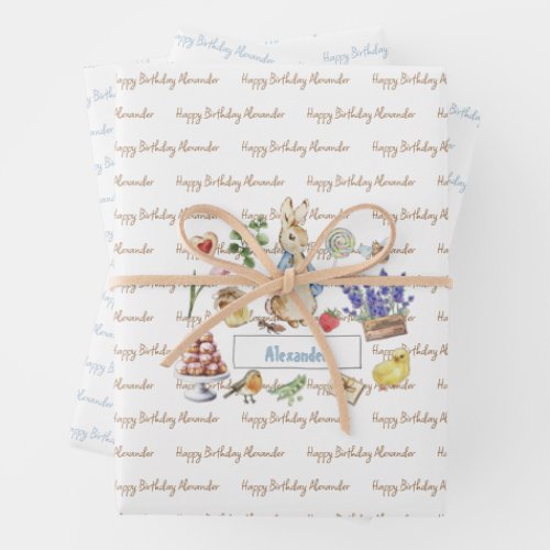 Peter the Rabbit Wrapping Paper Sheets