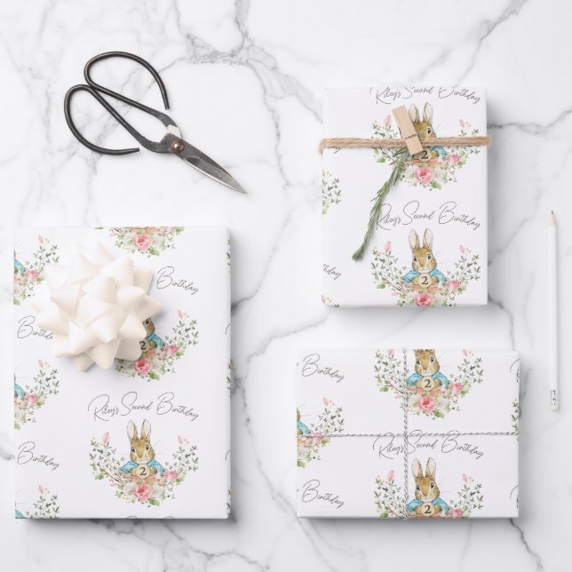 Peter the Rabbit Wrapping Paper Sheets (Front)
