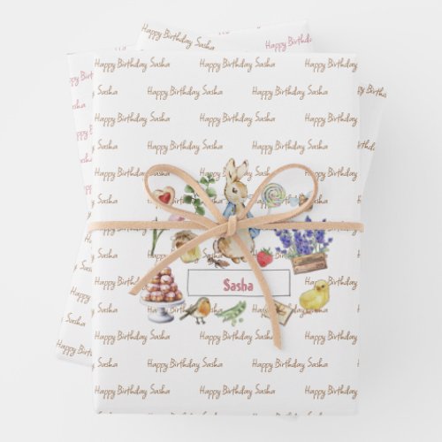 Peter the Rabbit Wrapping Paper Sheets