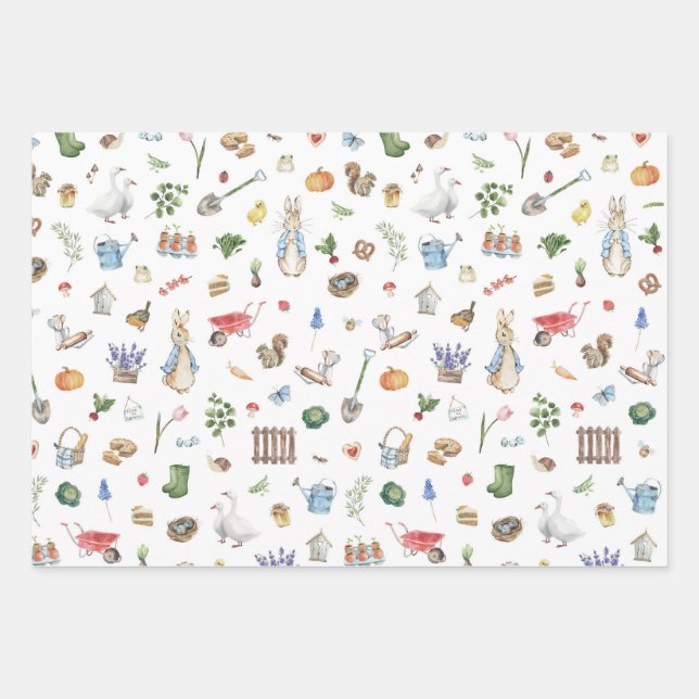Peter the Rabbit Wrapping Paper Sheets (Front)