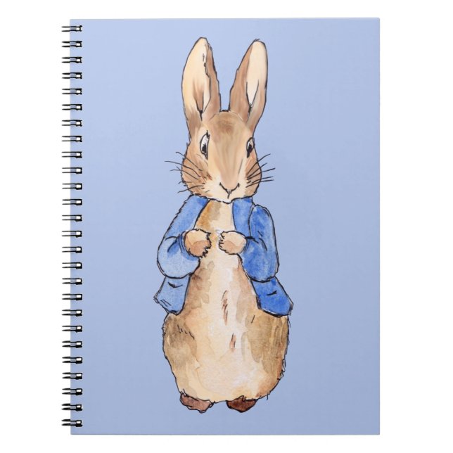 Peter with a blue background notebook (Front)