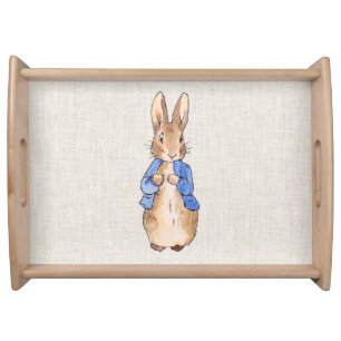 Peter with Beige Linen Background Serving Tray