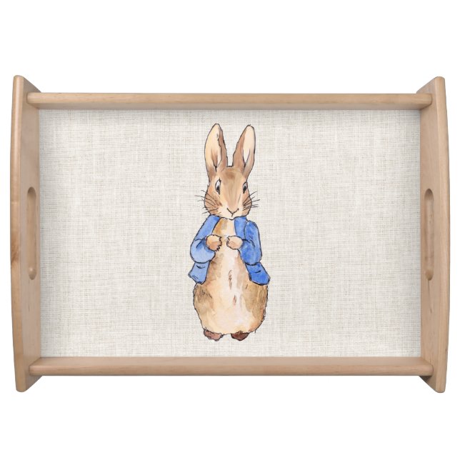 Peter with Beige Linen Background Serving Tray (Front)
