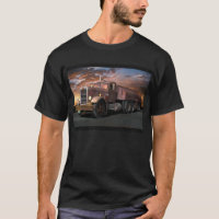 Peterbilt "Duel Truck" With Trailer Tee Shirt
