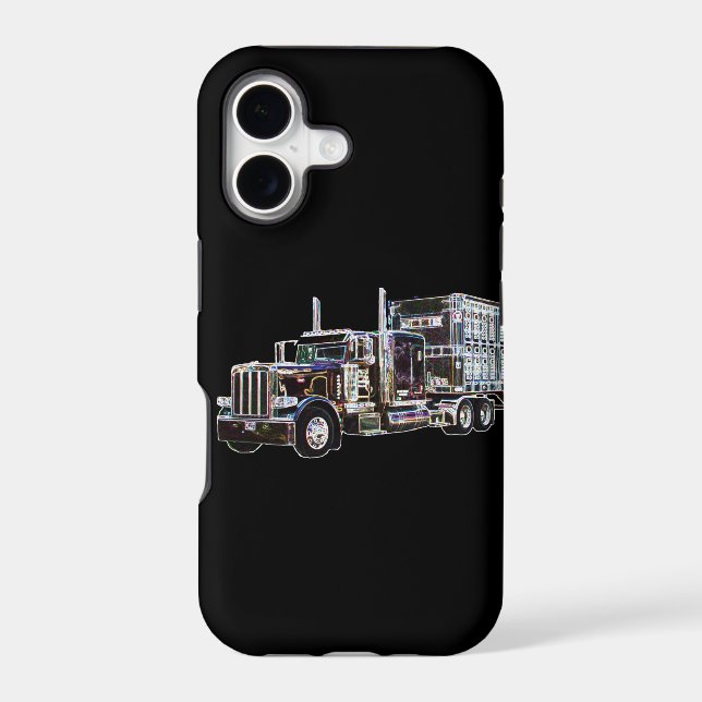 Peterbilt Glow Iphone Case (Back)