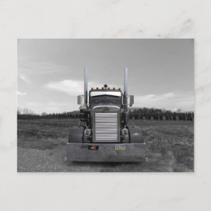 Peterbilt Needle Nose b/w Postcard