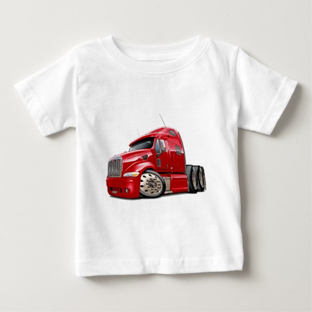 Peterbilt Red Truck Baby T-Shirt (Front)