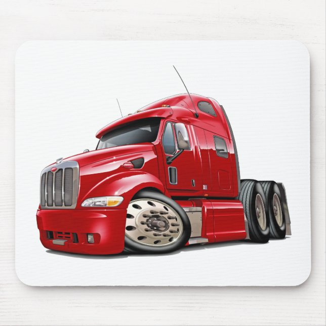 Peterbilt Red Truck Mouse Pad (Front)