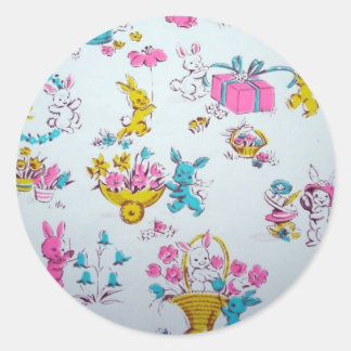 PeterEaster Bunny Rabbit Classic Round Sticker