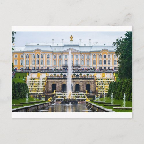 Peterhof Palace and Gardens St Petersburg Russia Postcard