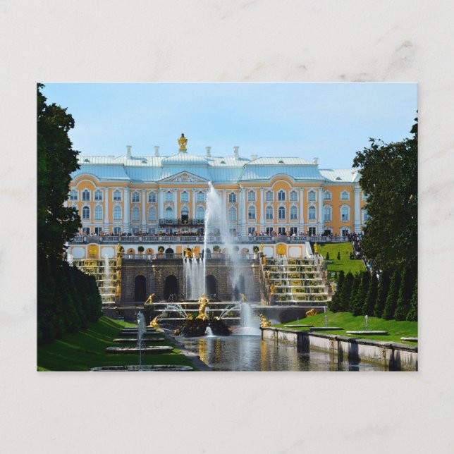 Peterhof Palace Grand Cascade, Russia Postcard (Front)