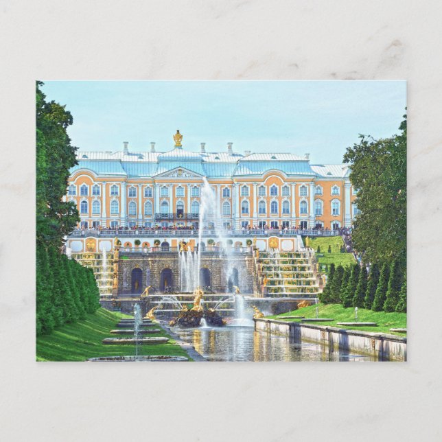 Peterhof Palace Grand Cascade, Russia Postcard (Front)