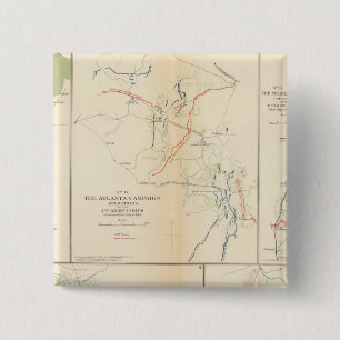 Petersburg, Va, Atlanta Campaign Pinback Button