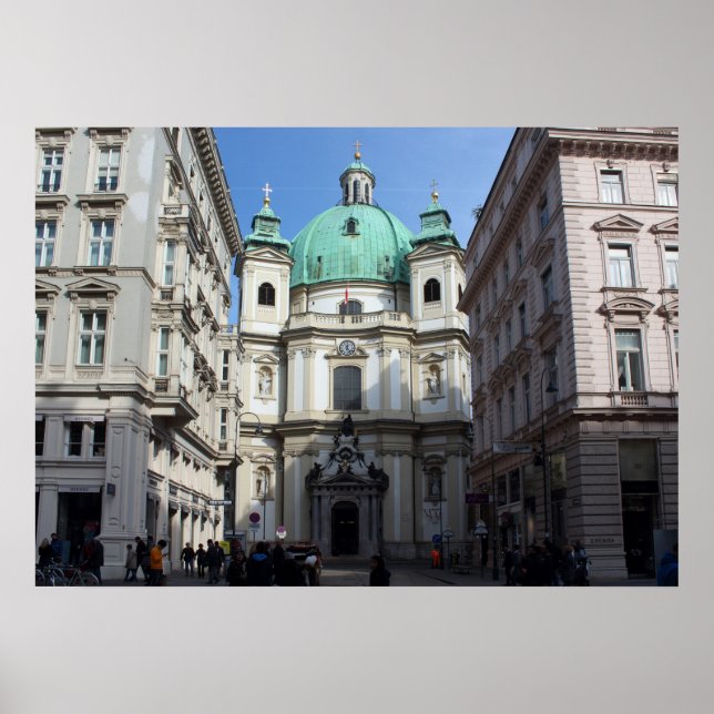 Peterskirche Wien Österreich Poster (Front)