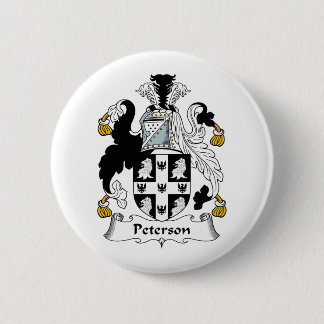 Peterson Family Crest Pinback Button
