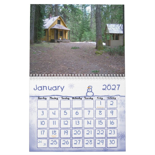 Peterson Prairie Guard Station Memorial RIP Calendar (Jan 2027)