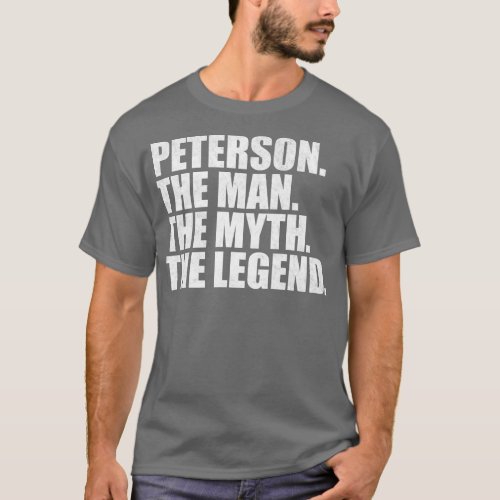 PetersonPeterson Family name Peterson last Name Pe T_Shirt