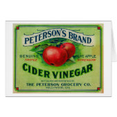 Peterson's Cider Vinegar Label (Front Horizontal)