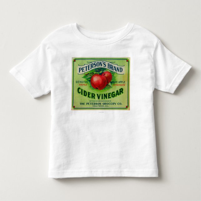 Peterson's Cider Vinegar Label Toddler T-shirt (Front)