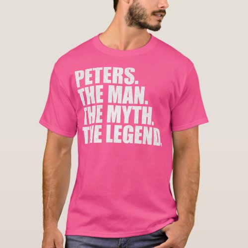 PetersPeters Family name Peters last Name Peters S T_Shirt