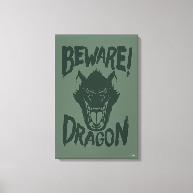 Pete's Dragon | Beware! Dragon Canvas Print (Front)