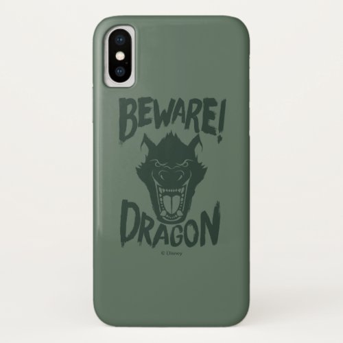 Petes Dragon  Beware Dragon iPhone X Case