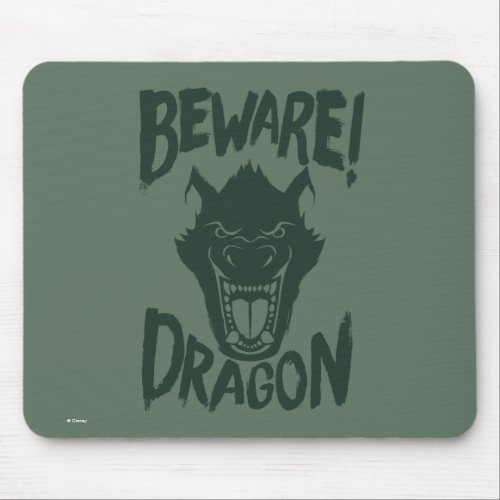Petes Dragon  Beware Dragon Mouse Pad