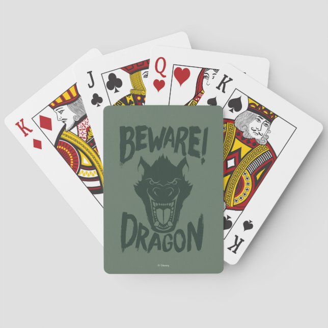 Pete's Dragon | Beware! Dragon Poker Cards (Back)