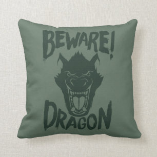 Pete's Dragon Beware! Dragon Throw Pillow