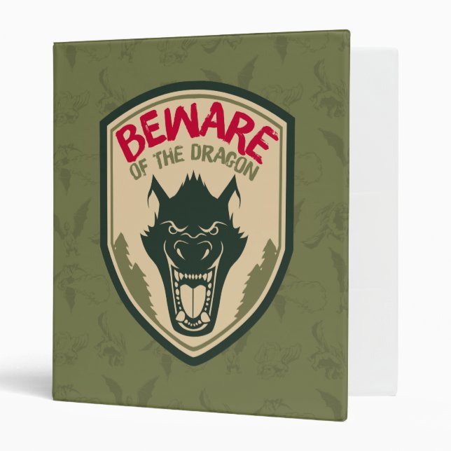 Pete's Dragon | Beware of the Dragon Badge Binder (Front/Inside)