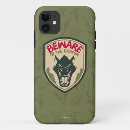 Petes Dragon  Beware of the Dragon Badge iPhone 11 Case