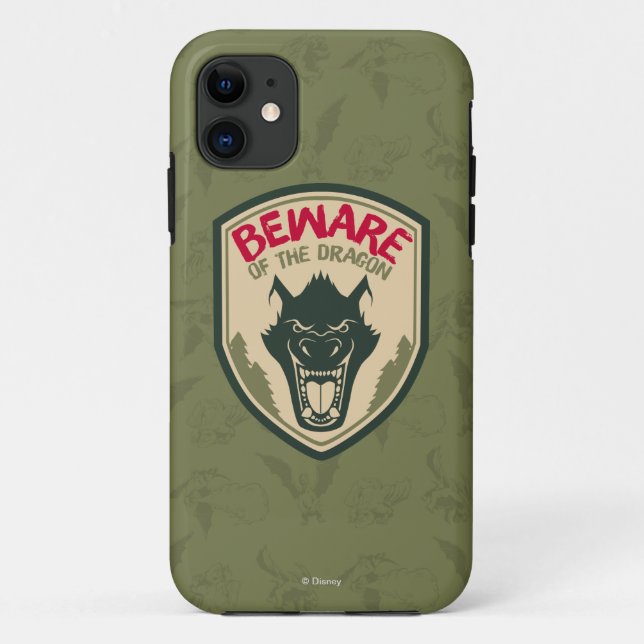 Pete's Dragon | Beware of the Dragon Badge Case-Mate iPhone Case (Back)