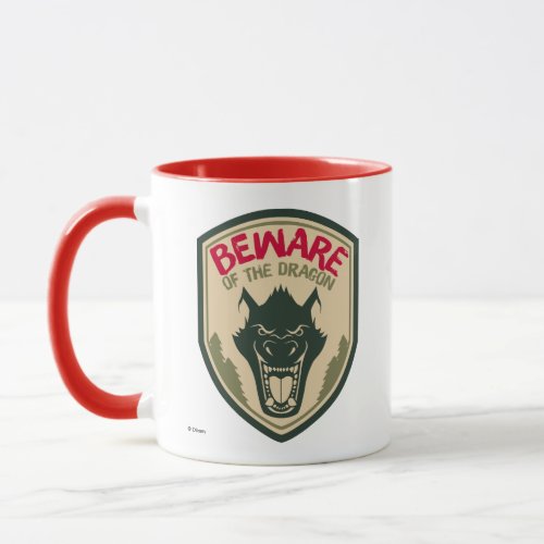 Petes Dragon  Beware of the Dragon Badge Mug