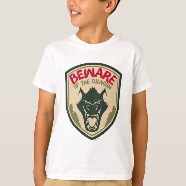 Pete's Dragon | Beware of the Dragon Badge T-Shirt (Front)