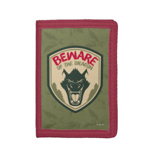 Pete's Dragon   Beware of the Dragon Badge Tri-fold Wallet