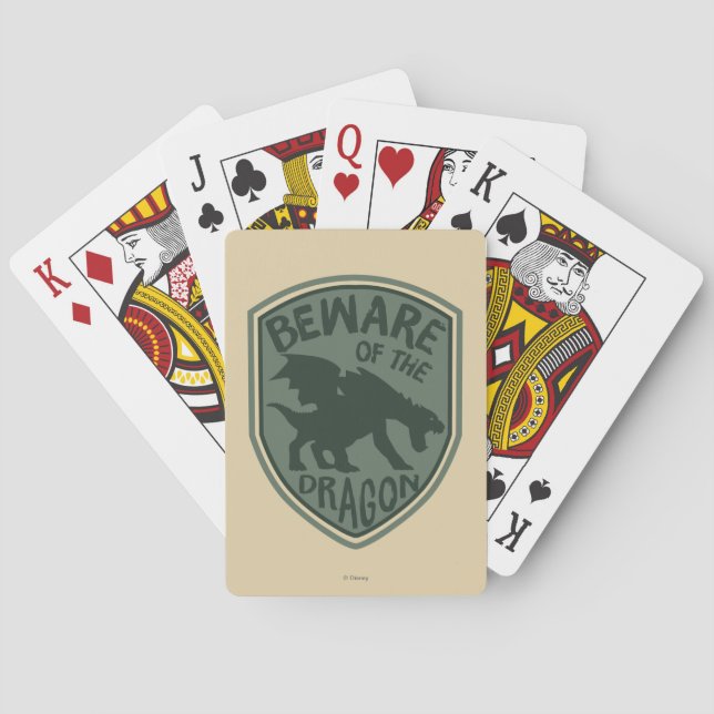 Pete's Dragon | Beware of the Dragon Poker Cards (Back)