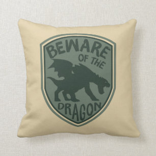 Pete's Dragon Beware of the Dragon Throw Pillow