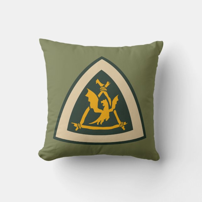 Pete's Dragon | Dragon Badge Throw Pillow (Front)