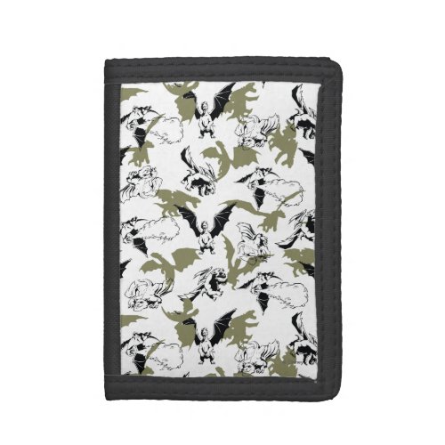 Petes Dragon  Dragon Pattern Tri_fold Wallet