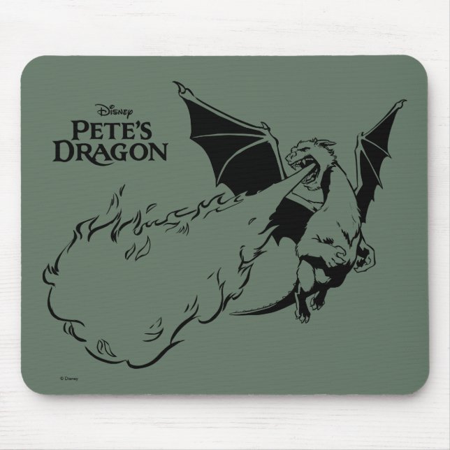 Pete's Dragon | Fiery Cool Mouse Pad (Front)